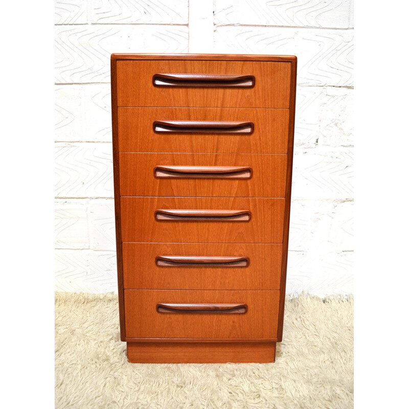 Chest in drawers in teak, Victor B. WILKINS - 1970s