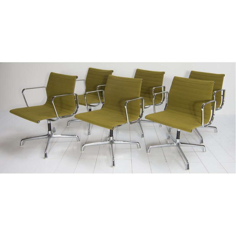 Set of 6 "EA108" armchairs by Charles and Ray Eames for Vitra - 1950s