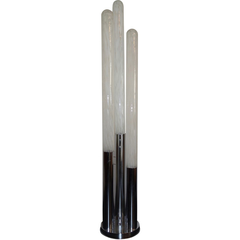 Mid-century floor lamp in Murano glass produced by Mazzega - 1970s