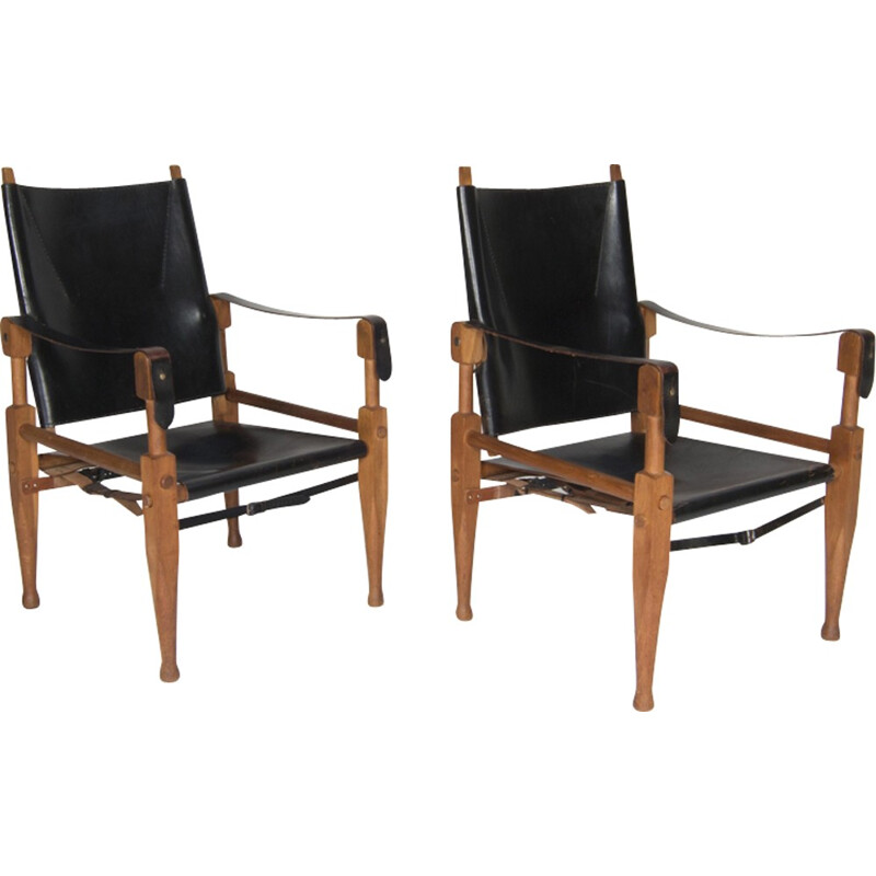 Pair of "Safari" chairs by Wilhelm Kienzle for Wohnbedarf - 1950s