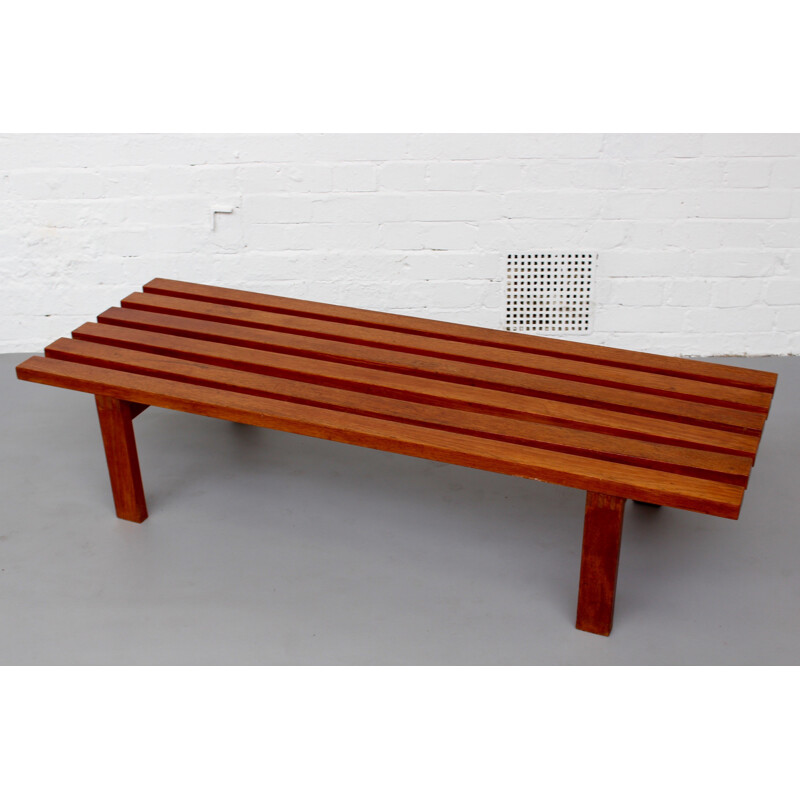 Mid-century bench in teak - 1960s