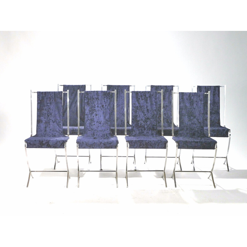 Set of 8 chairs by Pierre Cardin for House Jansen - 1970s