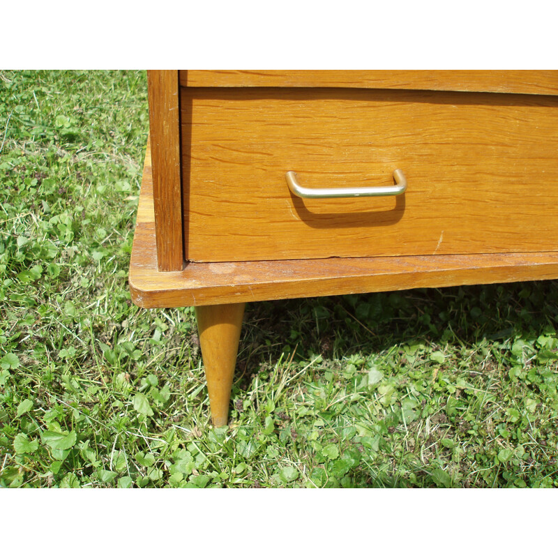 Mid-century chest of drawers with compass legs - 1960s