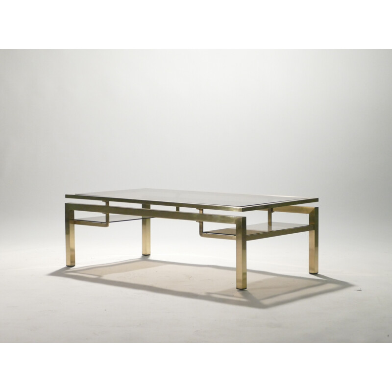 Table basse d'inspiration orientale de Guy Lefevre pour Maison Jansen - 1970