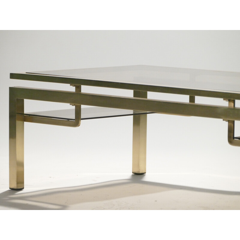 Table basse d'inspiration orientale de Guy Lefevre pour Maison Jansen - 1970