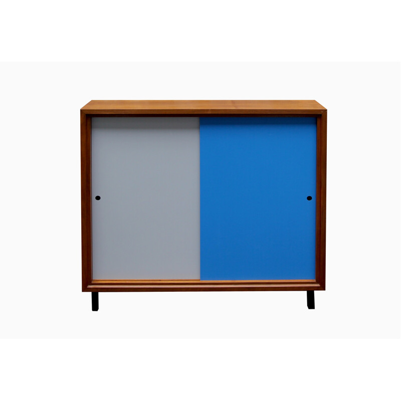 Sideboard  formica bicolored blue and grey - 1960s