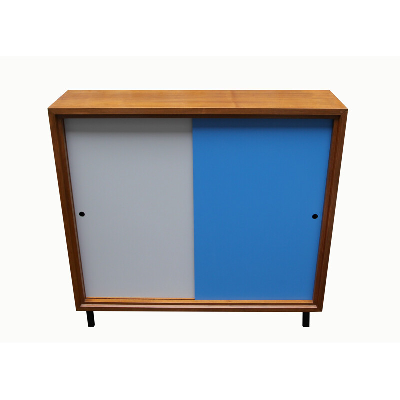 Sideboard  formica bicolored blue and grey - 1960s