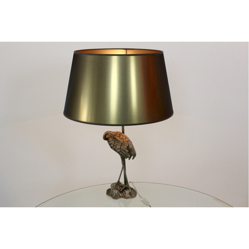 Iron bronzed 'Heron' lamp by Maison Bagués - 1970s