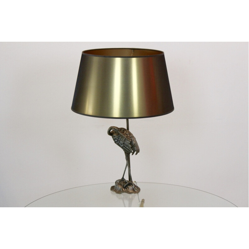 Iron bronzed 'Heron' lamp by Maison Bagués - 1970s