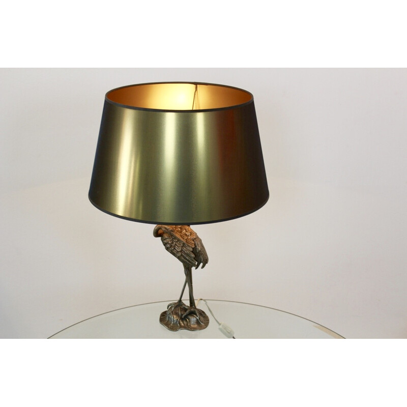 Iron bronzed 'Heron' lamp by Maison Bagués - 1970s