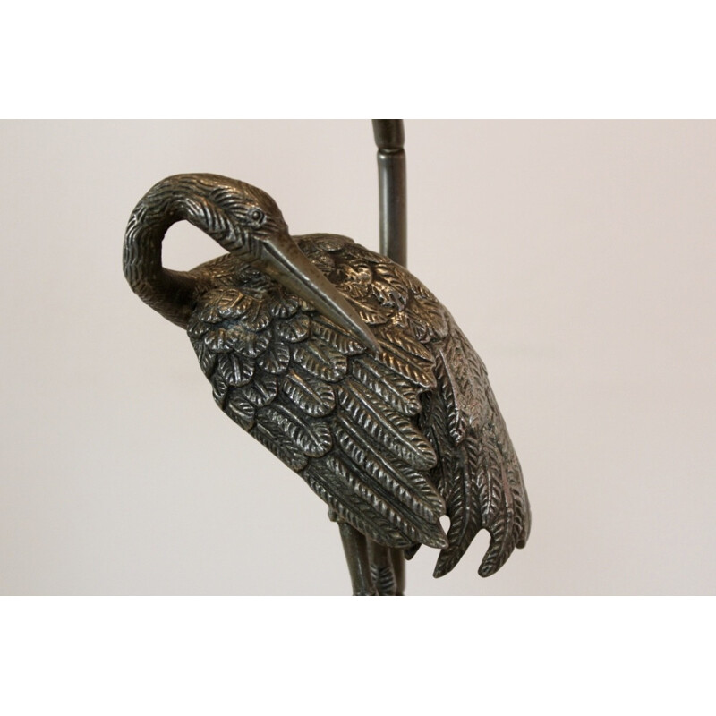 Iron bronzed 'Heron' lamp by Maison Bagués - 1970s