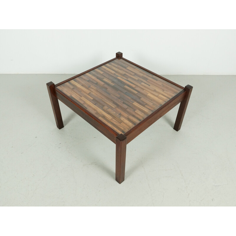 Table basse vintage en bois de Percival Lafer - 1960