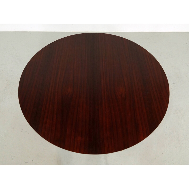 Round dining table in rio rosewood - 1960s