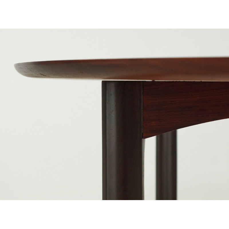 Round dining table in rio rosewood - 1960s