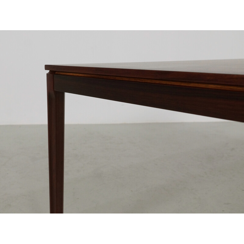 Vintage rectangular coffee table in Rio rosewood, 1950