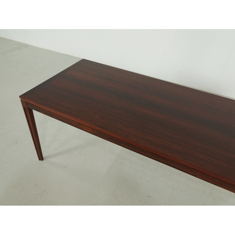 Vintage rectangular coffee table in Rio rosewood, 1950