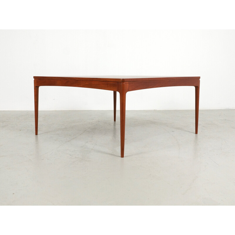 Mid-century square coffee table in teak - 1960s