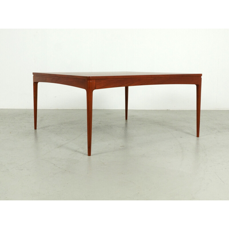 Mid-century square coffee table in teak - 1960s