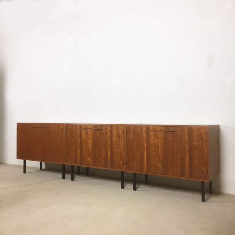 Set of 3 sideboards by Kai Kristiansen for Feldballes Mobelfabrik - 1960s