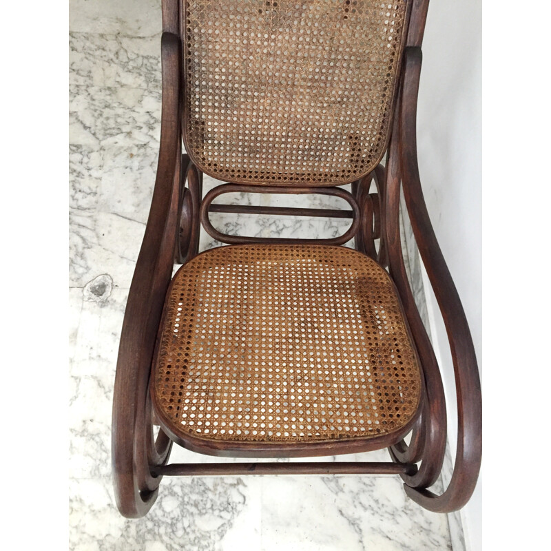 Mid-century rocking chair in bentwood - 1950s