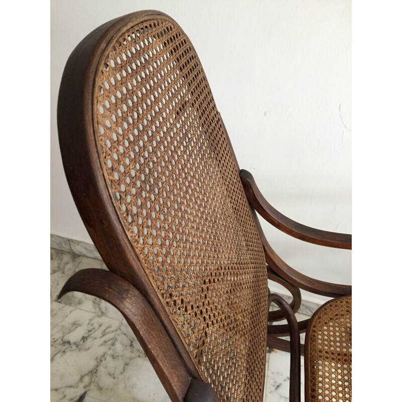 Mid-century rocking chair in bentwood - 1950s