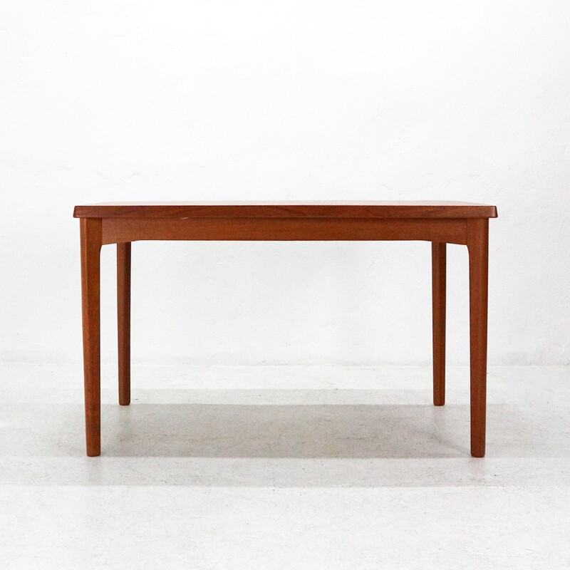 Extendible teak dining table by Henning Kjaernulf - 1960s