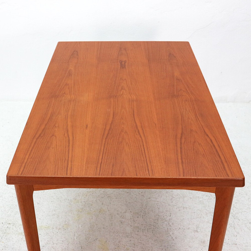 Extendible teak dining table by Henning Kjaernulf - 1960s