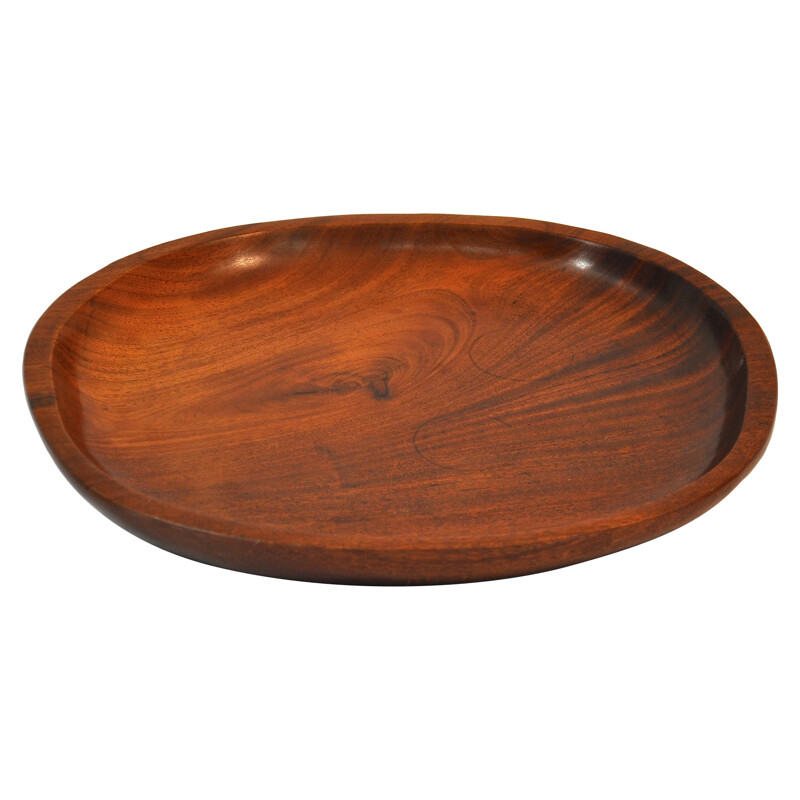 Plate in rosewood, Alexandre NOLL - 1950s