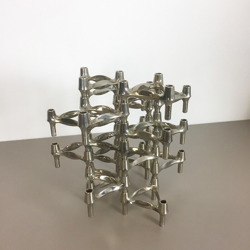 Set of 20 candle holders by Caesar Stoffi for BMF Nagel - 1970s