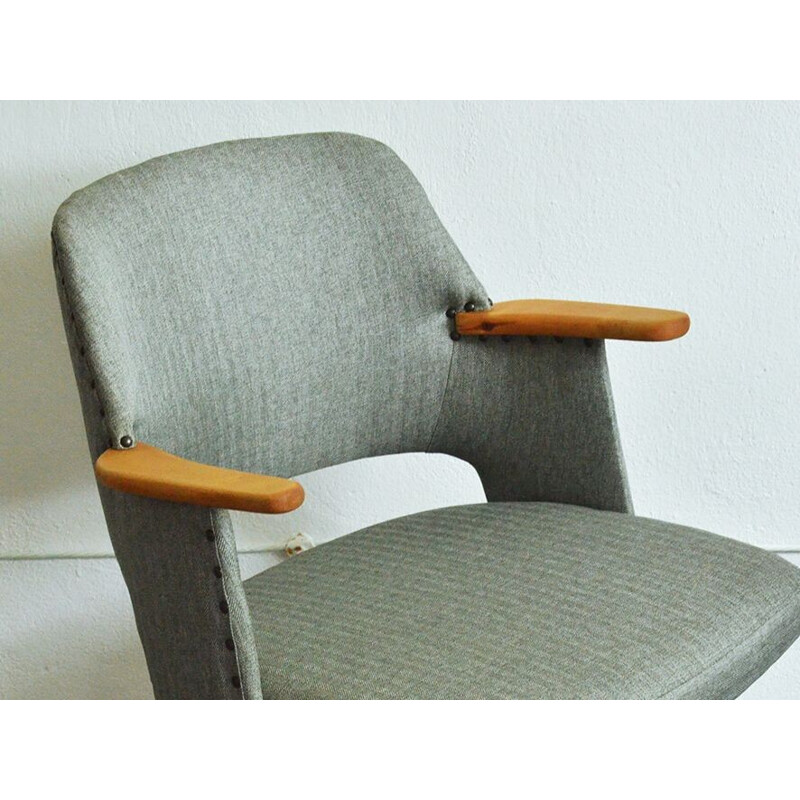 Suite de 4 chaises grises FE 30 de Cees Braakman - 1950