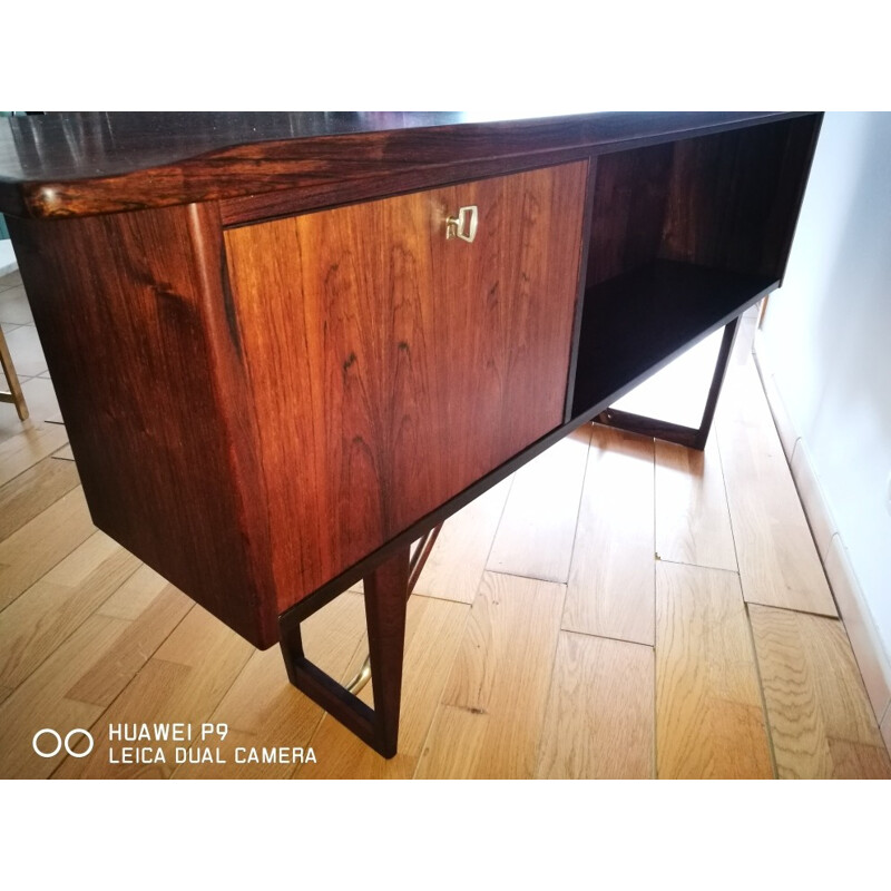 Rosewood boomerang desk by Peter Lovig Nielsen - 1960s