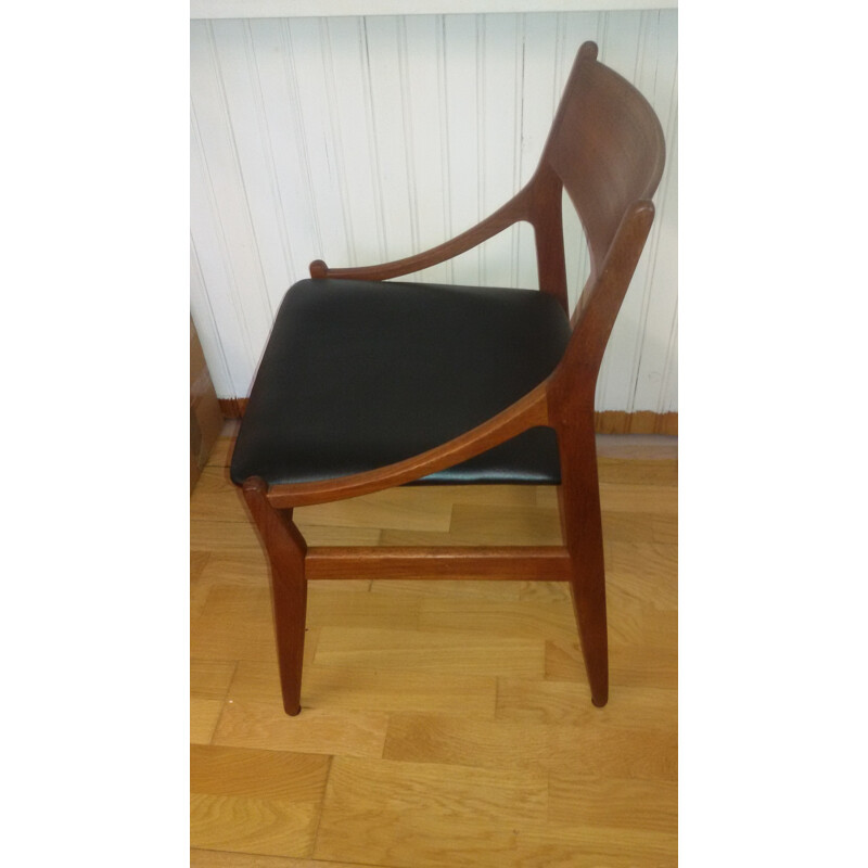 Danish teak chair by Eriksen Vestervig - 1960s