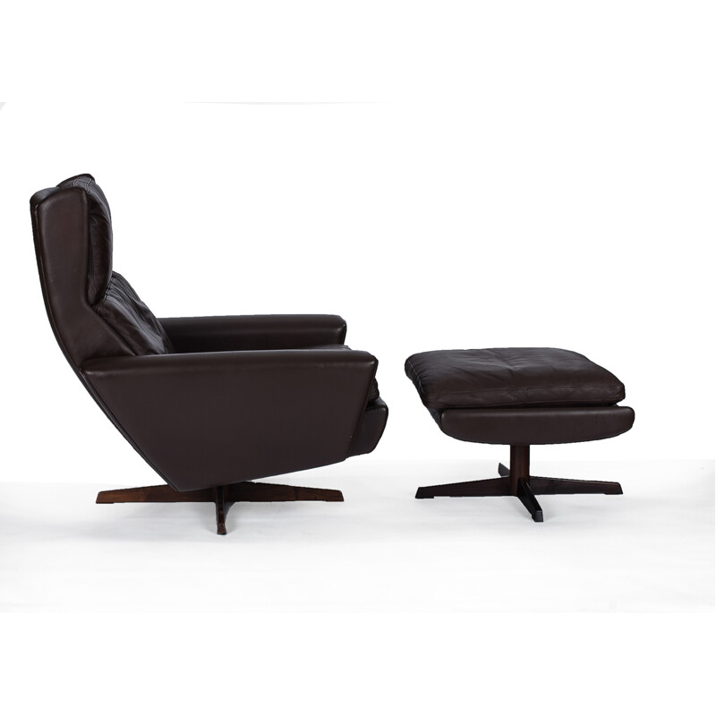 Fauteuil lounge et ottoman"Model 68" de Georg Thams - 1960