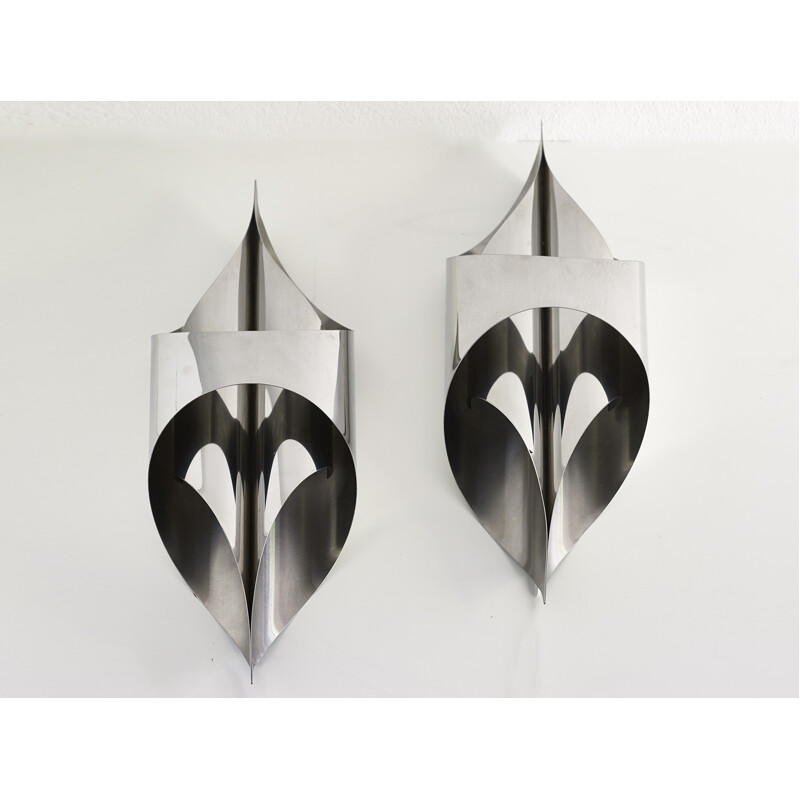 Pair of 'Rocket 'wall lights by Maison Charles Paris - 1970s