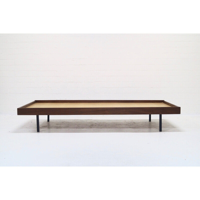 Lit de repos en teck vintage design scandinave - 1950