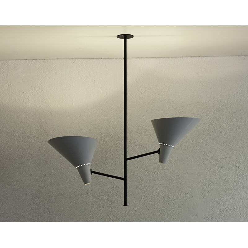 Rare ceiling lamp by Karl Moor for BAG Turgi - 1950s