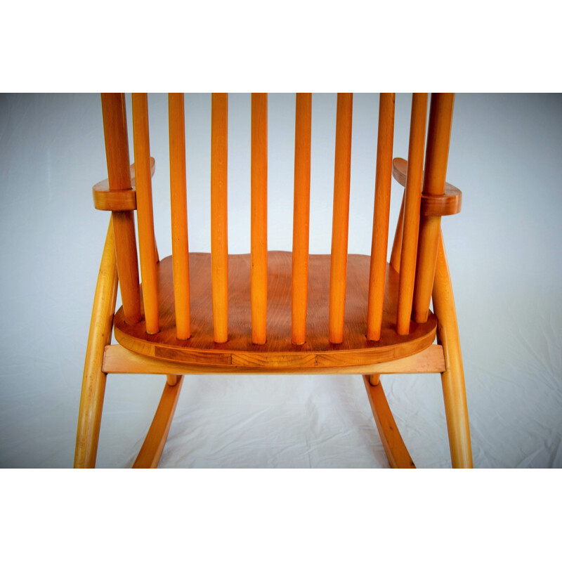 Finnish Rocking chair by Varjosen Puunjalostus for Uusikylä - 1960s