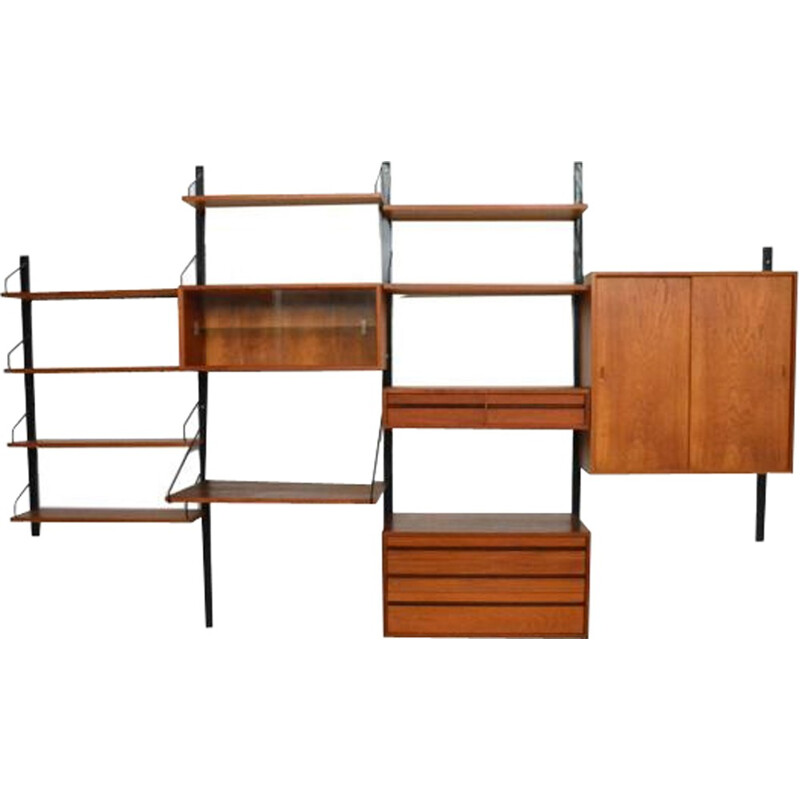 Wall storage unit "Royal system" by Poul Cadovius - 1950s