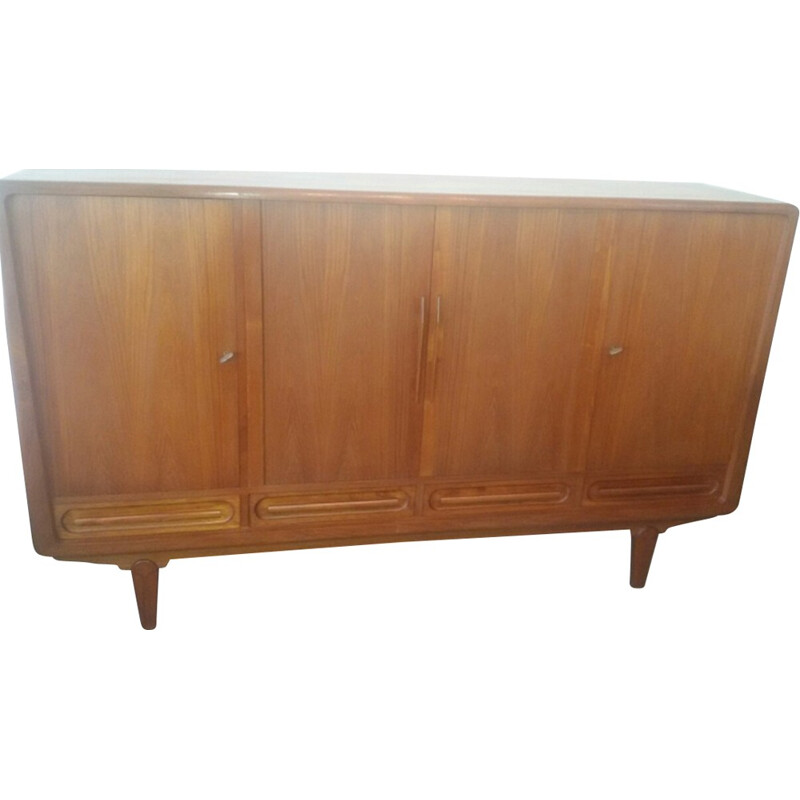 High teak sideboard by Arne Vodder for Vamos Sonderborg - 1960s