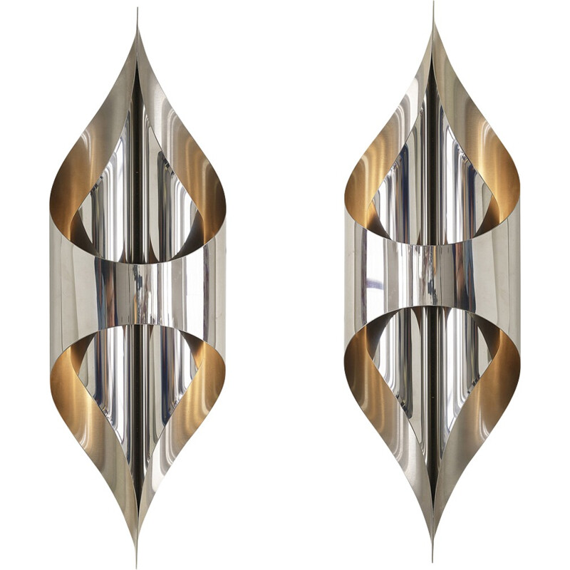Pair of 'Rocket 'wall lights by Maison Charles Paris - 1970s