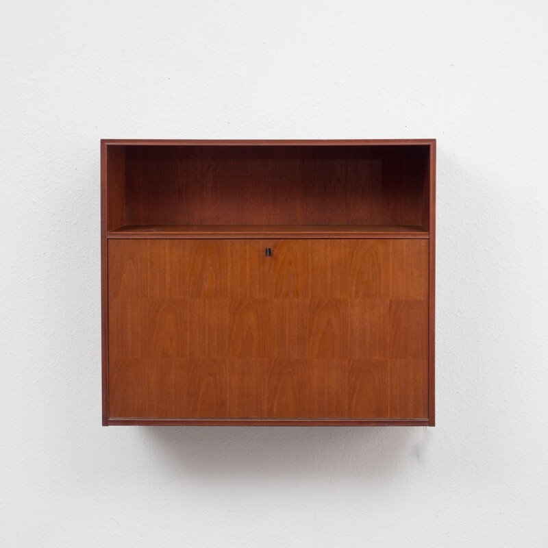 Mid-century teak wall desk - 1960s