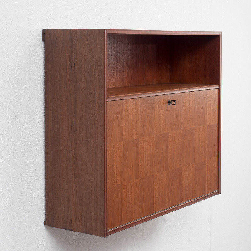 Mid-century teak wall desk - 1960s