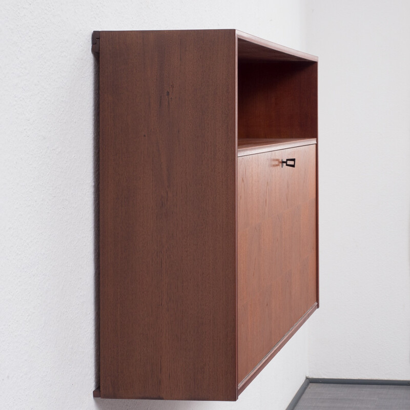 Mid-century teak wall desk - 1960s