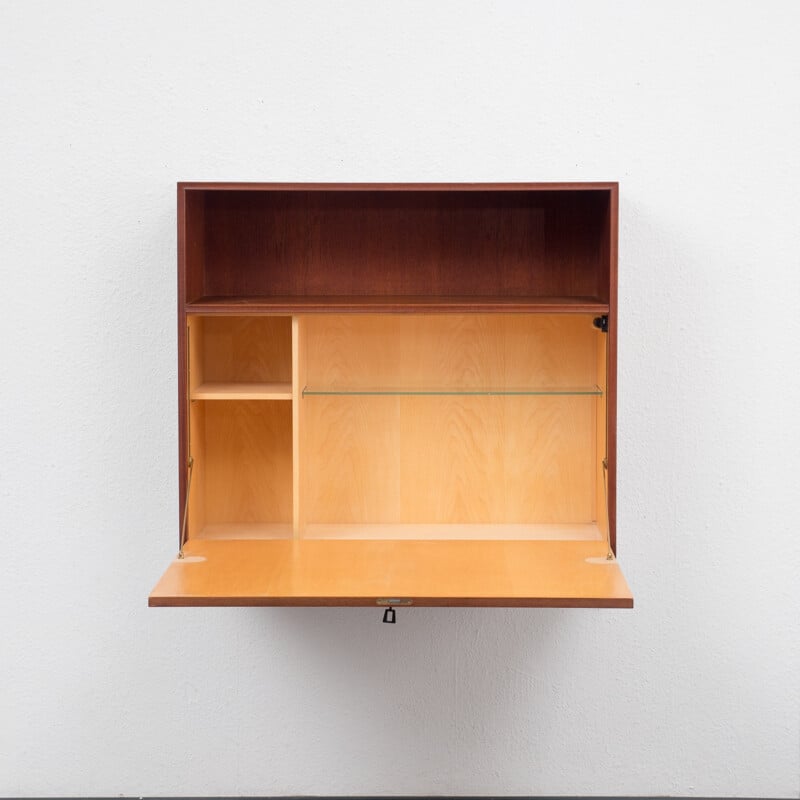 Mid-century teak wall desk - 1960s