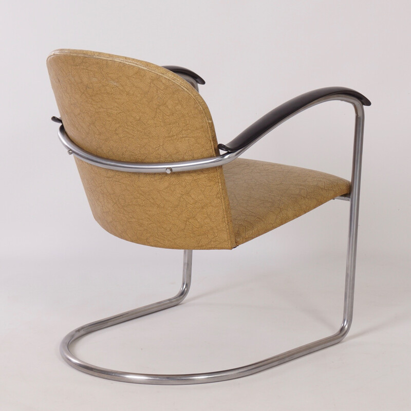 Sillón vintage 414 de W.H. Gispen para Gispen, 1960