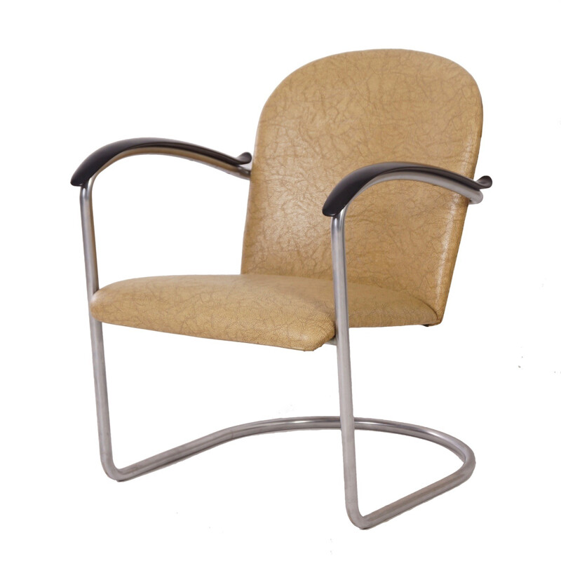 Vintage fauteuil 414 van W.H. Gispen voor Gispen, 1960