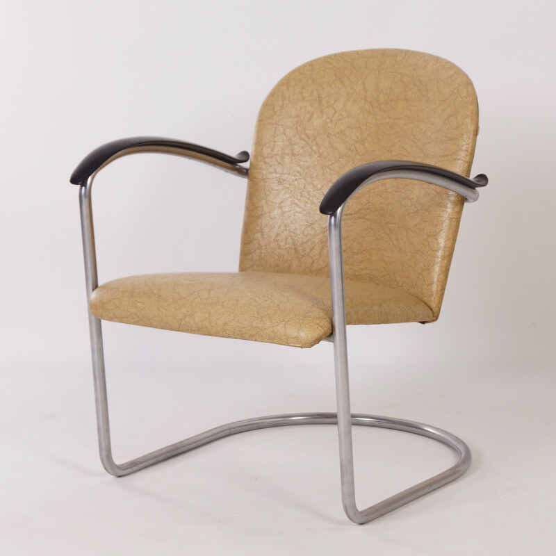 Sillón vintage 414 de W.H. Gispen para Gispen, 1960