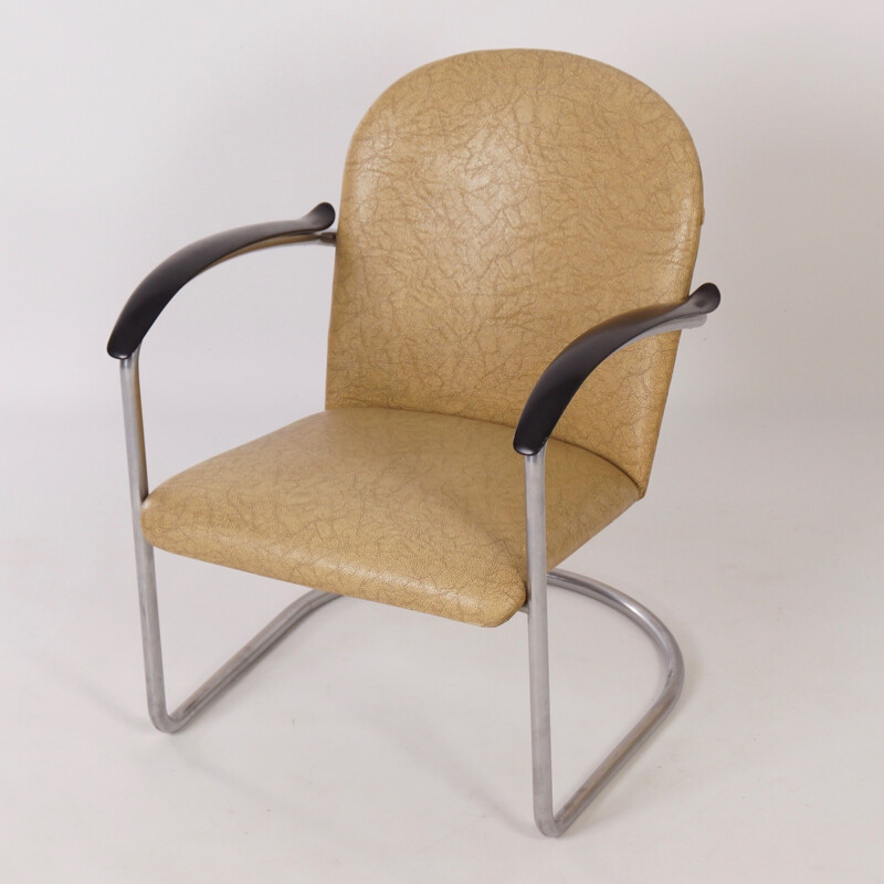Vintage fauteuil 414 van W.H. Gispen voor Gispen, 1960
