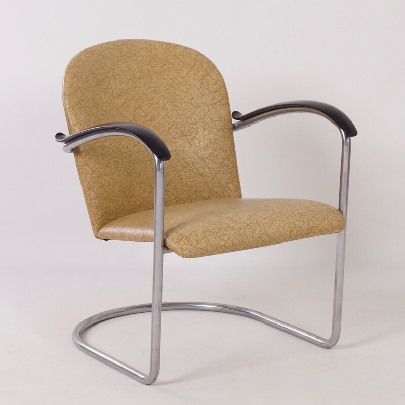 Vintage armchair 414 by W.H. Gispen for Gispen, 1960