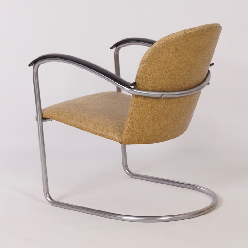 Sillón vintage 414 de W.H. Gispen para Gispen, 1960